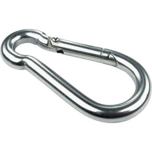 Seachoice 5/16 In. 480 Lb. Polished Stainless Steel Safety Spring Hook All Purpose Snap