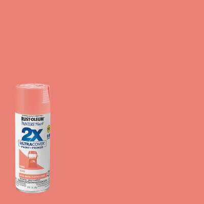 Rust-Oleum Painter's Touch 2X Ultra Cover 12 Oz. Gloss Paint + Primer Spray Paint, Coral